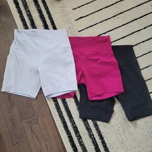 Lululemon set of 3 Align Biker Shorts 3 inseam lengths size 6-8